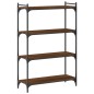 vidaXL Bücherregal 4 Böden Braun Eiche-Optik 80x30x120cm Holzwerkstoff vidaXL Bücherregal 4 Böden Braun Eiche-Optik 80x30x120cm Holzwerkstoff