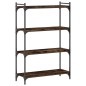 vidaXL Bücherregal 4 Böden Räuchereiche 80x30x120 cm Holzwerkstoff vidaXL Bücherregal 4 Böden Räuchereiche 80x30x120 cm Holzwerkstoff