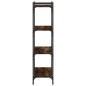 vidaXL Bücherregal 4 Böden Räuchereiche 80x30x120 cm Holzwerkstoff vidaXL Bücherregal 4 Böden Räuchereiche 80x30x120 cm Holzwerkstoff