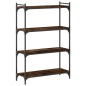 vidaXL Bücherregal 4 Böden Räuchereiche 80x30x120 cm Holzwerkstoff vidaXL Bücherregal 4 Böden Räuchereiche 80x30x120 cm Holzwerkstoff