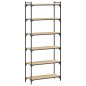 vidaXL Bücherregal 6 Böden Sonoma-Eiche 80x30x188 cm Holzwerkstoff vidaXL Bücherregal 6 Böden Sonoma-Eiche 80x30x188 cm Holzwerkstoff