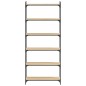 vidaXL Bücherregal 6 Böden Sonoma-Eiche 80x30x188 cm Holzwerkstoff vidaXL Bücherregal 6 Böden Sonoma-Eiche 80x30x188 cm Holzwerkstoff
