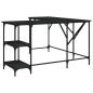 vidaXL Schreibtisch Schwarz 139x139x75 cm Holzwerkstoff vidaXL Schreibtisch Schwarz 139x139x75 cm Holzwerkstoff