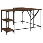 vidaXL Schreibtisch Braun Eichen-Optik 139x139x75 cm Holzwerkstoff vidaXL Schreibtisch Braun Eichen-Optik 139x139x75 cm Holzwerkstoff