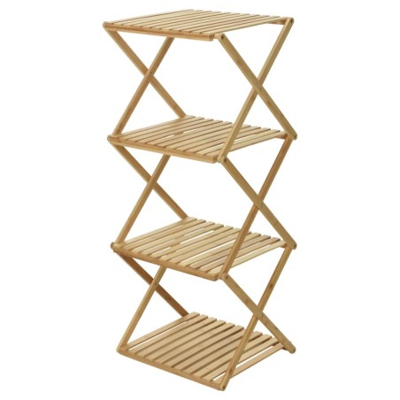 Home&Styling Klappregal mit 4 Böden Bambus