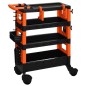 FX-Tools Werkzeugwagen mit 4 Fächern Schwarz und Orange FX-Tools Werkzeugwagen mit 4 Fächern Schwarz und Orange