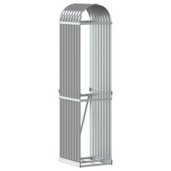 vidaXL Kaminholzunterstand Hellgrau 40x45x170 cm Verzinkter Stahl