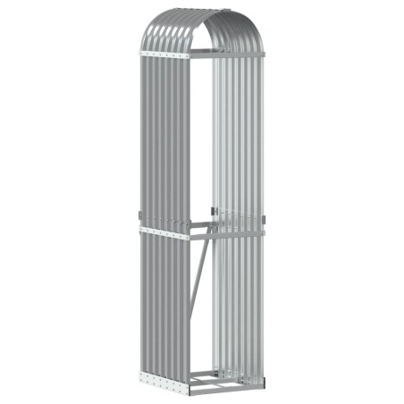 vidaXL Kaminholzunterstand Hellgrau 40x45x170 cm Verzinkter Stahl