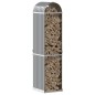vidaXL Kaminholzunterstand Hellgrau 40x45x170 cm Verzinkter Stahl vidaXL Kaminholzunterstand Hellgrau 40x45x170 cm Verzinkter Stahl