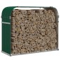 vidaXL Kaminholzunterstand Grün 120x45x100 cm Verzinkter Stahl vidaXL Kaminholzunterstand Grün 120x45x100 cm Verzinkter Stahl