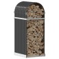 vidaXL Kaminholzunterstand Anthrazit 40x45x100 cm Verzinkter Stahl vidaXL Kaminholzunterstand Anthrazit 40x45x100 cm Verzinkter Stahl