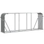 vidaXL Kaminholzunterstand Hellgrau 234x45x100 cm Verzinkter Stahl vidaXL Kaminholzunterstand Hellgrau 234x45x100 cm Verzinkter Stahl
