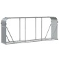 vidaXL Kaminholzunterstand Hellgrau 234x45x100 cm Verzinkter Stahl vidaXL Kaminholzunterstand Hellgrau 234x45x100 cm Verzinkter Stahl