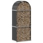 vidaXL Kaminholzunterstand Anthrazit 80x45x190 cm Verzinkter Stahl vidaXL Kaminholzunterstand Anthrazit 80x45x190 cm Verzinkter Stahl