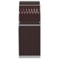 vidaXL Kaminholzunterstand Braun 80x45x120 cm Verzinkter Stahl vidaXL Kaminholzunterstand Braun 80x45x120 cm Verzinkter Stahl