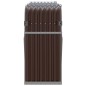 vidaXL Kaminholzunterstand Braun 180x45x100 cm Verzinkter Stahl vidaXL Kaminholzunterstand Braun 180x45x100 cm Verzinkter Stahl