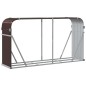 vidaXL Kaminholzunterstand Braun 180x45x100 cm Verzinkter Stahl vidaXL Kaminholzunterstand Braun 180x45x100 cm Verzinkter Stahl