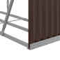 vidaXL Kaminholzunterstand Braun 180x45x100 cm Verzinkter Stahl vidaXL Kaminholzunterstand Braun 180x45x100 cm Verzinkter Stahl