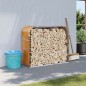 vidaXL Kaminholzunterstand Hellbraun 120x45x100 cm Verzinkter Stahl vidaXL Kaminholzunterstand Hellbraun 120x45x100 cm Verzinkter Stahl