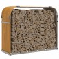vidaXL Kaminholzunterstand Hellbraun 120x45x100 cm Verzinkter Stahl vidaXL Kaminholzunterstand Hellbraun 120x45x100 cm Verzinkter Stahl
