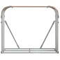 vidaXL Kaminholzunterstand Hellbraun 120x45x100 cm Verzinkter Stahl vidaXL Kaminholzunterstand Hellbraun 120x45x100 cm Verzinkter Stahl