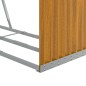 vidaXL Kaminholzunterstand Hellbraun 120x45x100 cm Verzinkter Stahl vidaXL Kaminholzunterstand Hellbraun 120x45x100 cm Verzinkter Stahl