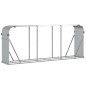 vidaXL Kaminholzunterstand Silbern 234x45x100 cm Verzinkter Stahl vidaXL Kaminholzunterstand Silbern 234x45x100 cm Verzinkter Stahl