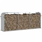 vidaXL Kaminholzunterstand Silbern 234x45x100 cm Verzinkter Stahl vidaXL Kaminholzunterstand Silbern 234x45x100 cm Verzinkter Stahl