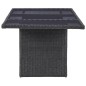 vidaXL 9-tlg. Garten-Essgruppe Poly Rattan Schwarz vidaXL 9-tlg. Garten-Essgruppe Poly Rattan Schwarz