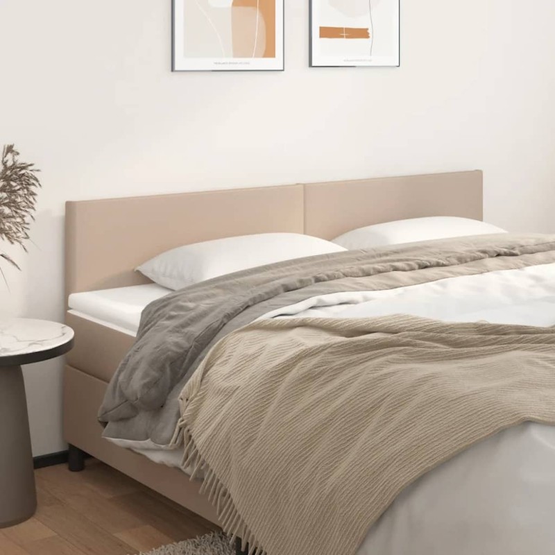 vidaXL Kopfteile 2 Stk. Cappuccino-Braun 100x5x78/88 cm Kunstleder vidaXL Kopfteile 2 Stk. Cappuccino-Braun 100x5x78/88 cm Kunstleder