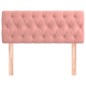 vidaXL Kopfteil Rosa 90x7x78/88 cm Samt