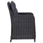 vidaXL 9-tlg. Garten-Essgruppe Poly Rattan Schwarz vidaXL 9-tlg. Garten-Essgruppe Poly Rattan Schwarz