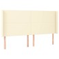 vidaXL LED Kopfteil Creme 183x16x118/128 cm Kunstleder vidaXL LED Kopfteil Creme 183x16x118/128 cm Kunstleder