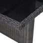 vidaXL 9-tlg. Garten-Essgruppe Poly Rattan Schwarz vidaXL 9-tlg. Garten-Essgruppe Poly Rattan Schwarz