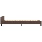 vidaXL Bettgestell mit Kopfteil Braun 90x190 cm Kunstleder vidaXL Bettgestell mit Kopfteil Braun 90x190 cm Kunstleder