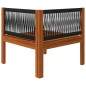 4-tlg. Garten-Lounge-Set mit Kissen Cremeweiß Massivholz Akazie 4-tlg. Garten-Lounge-Set mit Kissen Cremeweiß Massivholz Akazie
