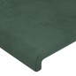 vidaXL Bettgestell mit Kopfteil Dunkelgrün 160x200 cm Samt vidaXL Bettgestell mit Kopfteil Dunkelgrün 160x200 cm Samt