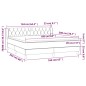 vidaXL Boxspringbett mit Matratze Dunkelbraun 160x200 cm Stoff vidaXL Boxspringbett mit Matratze Dunkelbraun 160x200 cm Stoff