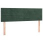 vidaXL Boxspringbett mit Matratze & LED Dunkelgrün 140x190 cm Samt vidaXL Boxspringbett mit Matratze & LED Dunkelgrün 140x190 cm Samt