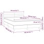 vidaXL Boxspringbett mit Matratze & LED Dunkelgrün 140x190 cm Samt vidaXL Boxspringbett mit Matratze & LED Dunkelgrün 140x190 cm Samt