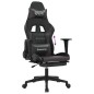vidaXL Gaming-Stuhl mit Fußstütze Schwarz und Grau Kunstleder vidaXL Gaming-Stuhl mit Fußstütze Schwarz und Grau Kunstleder