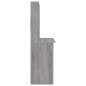 vidaXL Schreibtisch mit Regal Grau Sonoma 102x45x148 cm Holzwerkstoff vidaXL Schreibtisch mit Regal Grau Sonoma 102x45x148 cm Holzwerkstoff
