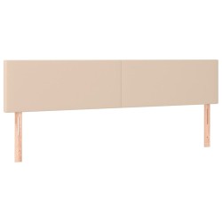 vidaXL Kopfteile 2 Stk. Cappuccino-Braun 80x5x78/88 cm Kunstleder