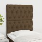 vidaXL Kopfteile 2 Stk. Dunkelbraun 80x7x78/88 cm Stoff vidaXL Kopfteile 2 Stk. Dunkelbraun 80x7x78/88 cm Stoff