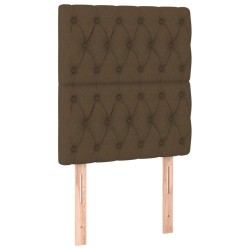 vidaXL Kopfteile 2 Stk. Dunkelbraun 80x7x78/88 cm Stoff