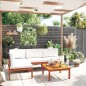 5-tlg. Garten-Lounge-Set mit Kissen Cremeweiß Massivholz Akazie 5-tlg. Garten-Lounge-Set mit Kissen Cremeweiß Massivholz Akazie