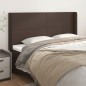 vidaXL Kopfteil mit Ohren Braun 183x16x118/128 cm Kunstleder vidaXL Kopfteil mit Ohren Braun 183x16x118/128 cm Kunstleder