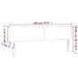 vidaXL LED Kopfteil Braun 180x5x78/88 cm Kunstleder vidaXL LED Kopfteil Braun 180x5x78/88 cm Kunstleder