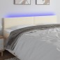 vidaXL LED Kopfteil Creme 200x5x78/88 cm Kunstleder vidaXL LED Kopfteil Creme 200x5x78/88 cm Kunstleder