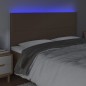vidaXL LED Kopfteil Braun 180x5x118/128 cm Kunstleder vidaXL LED Kopfteil Braun 180x5x118/128 cm Kunstleder